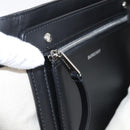 BURBERRY Tote Bag Canvas Black Silver Auth ka5856V-19