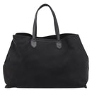 BURBERRY Tote Bag Canvas Black Silver Auth ka5856V-2
