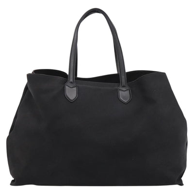 BURBERRY Tote Bag Canvas Black Silver Auth ka5856V - 0