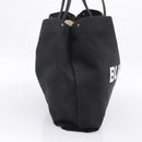 BURBERRY Tote Bag Canvas Black Silver Auth ka5856V-3