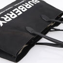 BURBERRY Tote Bag Canvas Black Silver Auth ka5856V-6