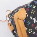 LOUIS VUITTON Monogram Multicolor Ursula Tote Bag Black M40124 LV Auth ka5857V-14