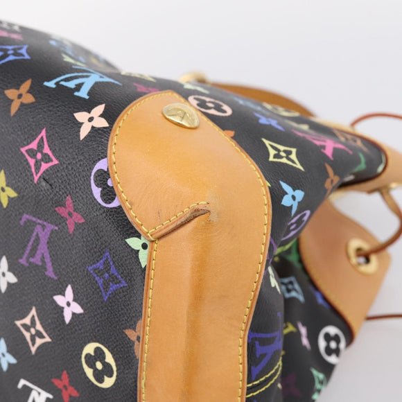 LOUIS VUITTON Monogram Multicolor Ursula Tote Bag Black M40124 LV Auth ka5857V