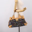 LOUIS VUITTON Monogram Multicolor Ursula Tote Bag Black M40124 LV Auth ka5857V-21