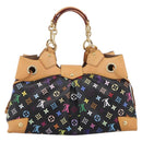 LOUIS VUITTON Monogram Multicolor Ursula Tote Bag Black M40124 LV Auth ka5857V-2