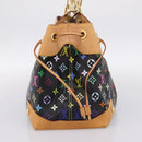 LOUIS VUITTON Monogram Multicolor Ursula Tote Bag Black M40124 LV Auth ka5857V-3