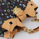 LOUIS VUITTON Monogram Multicolor Ursula Tote Bag Black M40124 LV Auth ka5857V-6