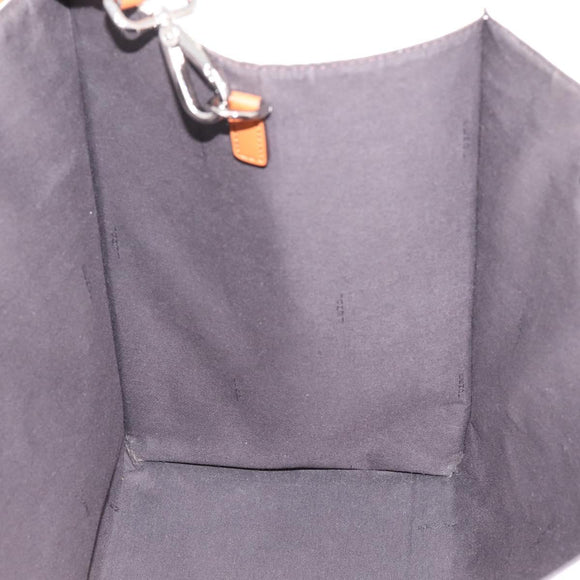 FENDI Zucca Canvas Hand Bag 2way White Silver Auth ka5858M