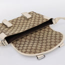 GUCCI GG Canvas Shoulder Bag Beige Silver 145858 Auth ka5859-14