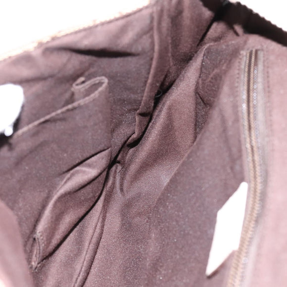 GUCCI GG Canvas Shoulder Bag Beige Silver 145858 Auth ka5859
