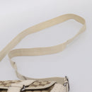 GUCCI GG Canvas Shoulder Bag Beige Silver 145858 Auth ka5859-8