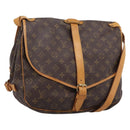 LOUIS VUITTON Monogram Saumur 35 Shoulder Bag M42254 LV Auth ka5862-1
