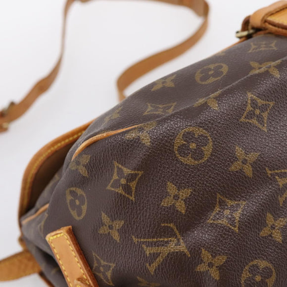 LOUIS VUITTON Monogram Saumur 35 Shoulder Bag M42254 LV Auth ka5862