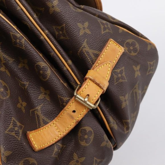 LOUIS VUITTON Monogram Saumur 35 Shoulder Bag M42254 LV Auth ka5862