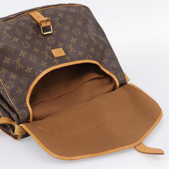 LOUIS VUITTON Monogram Saumur 35 Shoulder Bag M42254 LV Auth ka5862