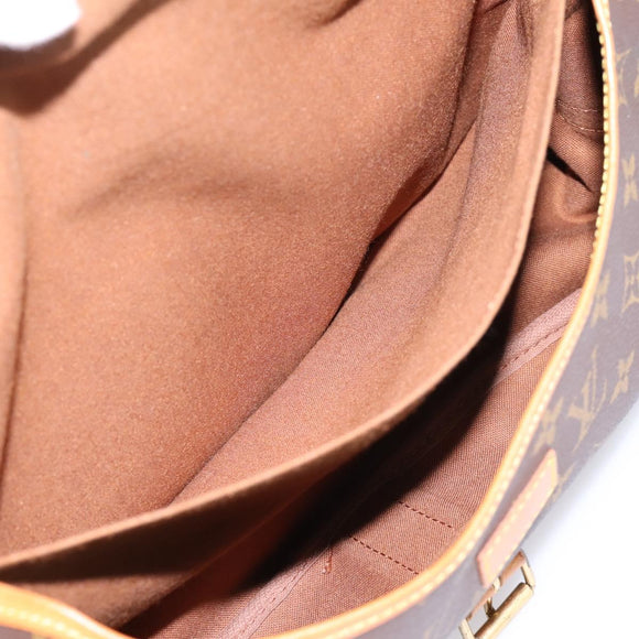 LOUIS VUITTON Monogram Saumur 35 Shoulder Bag M42254 LV Auth ka5862