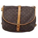 LOUIS VUITTON Monogram Saumur 35 Shoulder Bag M42254 LV Auth ka5862-2