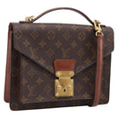 LOUIS VUITTON Monogram Monceau 26 Hand Bag 2way M51187 LV Auth ka5863-1