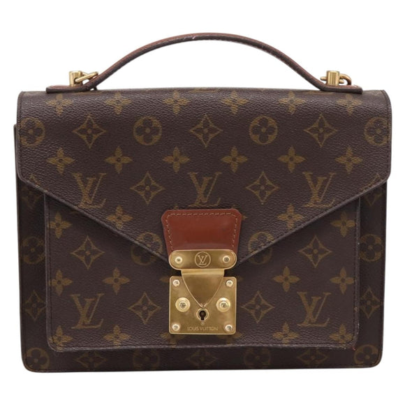 LOUIS VUITTON Monogram Monceau 26 Hand Bag 2way M51187 LV Auth ka5863
