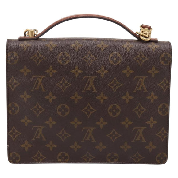 LOUIS VUITTON Monogram Monceau 26 Hand Bag 2way M51187 LV Auth ka5863