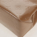 LOUIS VUITTON Monogram Vernis Reade PM Hand Bag Noisette M91334 LV Auth ka586V-14