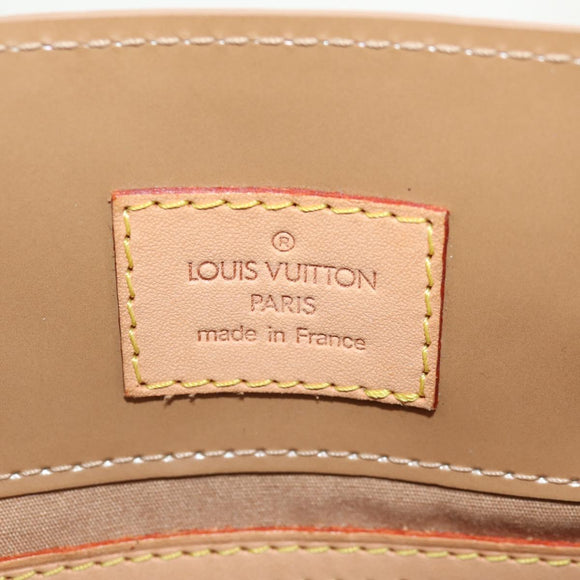 LOUIS VUITTON Monogram Vernis Reade PM Hand Bag Noisette M91334 LV Auth ka586V
