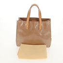 LOUIS VUITTON Monogram Vernis Reade PM Hand Bag Noisette M91334 LV Auth ka586V-12