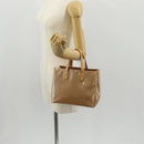 LOUIS VUITTON Monogram Vernis Reade PM Hand Bag Noisette M91334 LV Auth ka586V-23