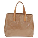 LOUIS VUITTON Monogram Vernis Reade PM Hand Bag Noisette M91334 LV Auth ka586V-2