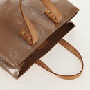 LOUIS VUITTON Monogram Vernis Reade PM Hand Bag Noisette M91334 LV Auth ka586V-6