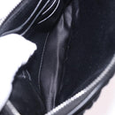 Miu Miu Matelasse Shoulder Bag Leather Black Silver Auth ka5870SAM-10