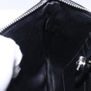 Miu Miu Matelasse Shoulder Bag Leather Black Silver Auth ka5870SAM-24