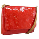 LOUIS VUITTON Monogram Vernis Thompson Street Bag Red Rouge M91094 Auth ka5871-1