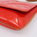 LOUIS VUITTON Monogram Vernis Thompson Street Bag Red Rouge M91094 Auth ka5871-14