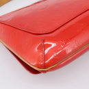 LOUIS VUITTON Monogram Vernis Thompson Street Bag Red Rouge M91094 Auth ka5871-17