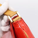 LOUIS VUITTON Monogram Vernis Thompson Street Bag Red Rouge M91094 Auth ka5871-9