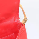 LOUIS VUITTON Monogram Vernis Thompson Street Bag Red Rouge M91094 Auth ka5871-19