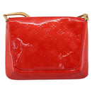 LOUIS VUITTON Monogram Vernis Thompson Street Bag Red Rouge M91094 Auth ka5871-2