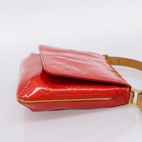 LOUIS VUITTON Monogram Vernis Thompson Street Bag Red Rouge M91094 Auth ka5871