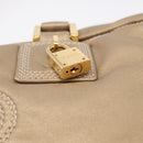 LOEWE Amazonas Hand Bag Leather Gold Auth ka5872A-17