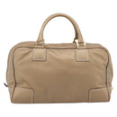 LOEWE Amazonas Hand Bag Leather Gold Auth ka5872A-2