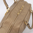 LOEWE Amazonas Hand Bag Leather Gold Auth ka5872A-6