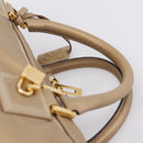 LOEWE Amazonas Hand Bag Leather Gold Auth ka5872A-8