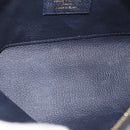 LOUIS VUITTON Monogram Empreinte Pochette Cosmetic PM Navy M69413 LV Auth ka5873-10