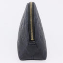 LOUIS VUITTON Monogram Empreinte Pochette Cosmetic PM Navy M69413 LV Auth ka5873-3