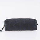 LOUIS VUITTON Monogram Empreinte Pochette Cosmetic PM Navy M69413 LV Auth ka5873-6