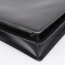 CARTIER Business Bag Leather Black Gold Auth ka5875-12