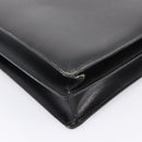 CARTIER Business Bag Leather Black Gold Auth ka5875-13