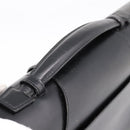 CARTIER Business Bag Leather Black Gold Auth ka5875-7
