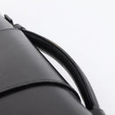 CARTIER Business Bag Leather Black Gold Auth ka5875-8